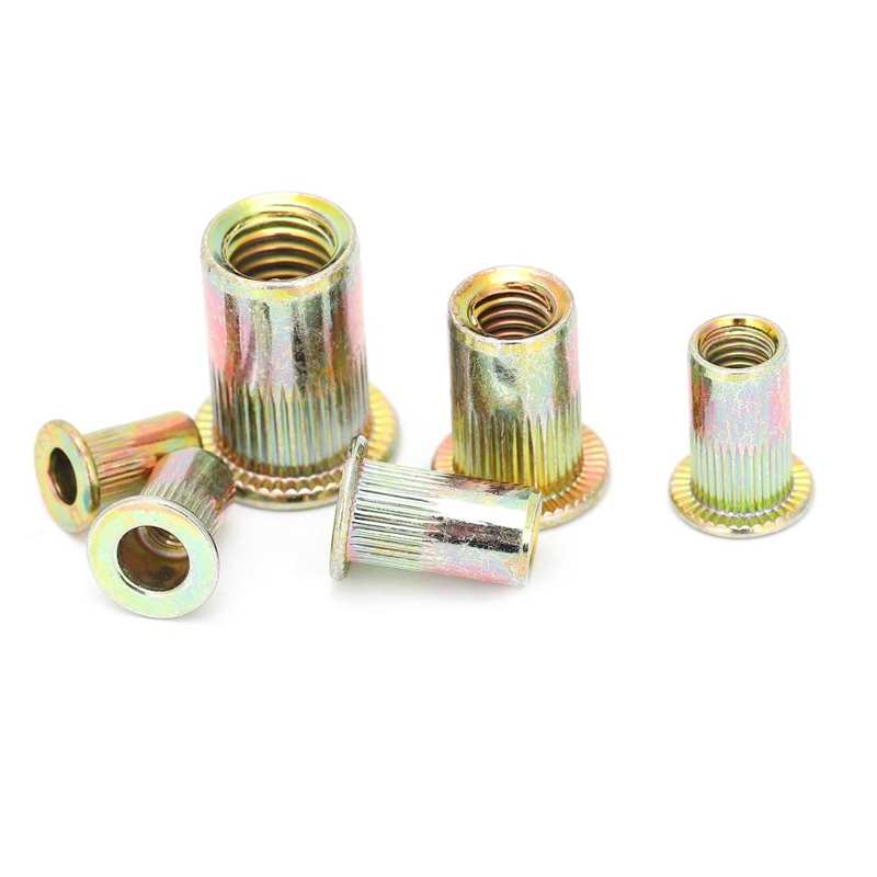 thread repair tool kit Mixed Zinc Plated Rivet Nut Threaded Rivet Insert Nut M3/4/5/6/8 stainless steel insert