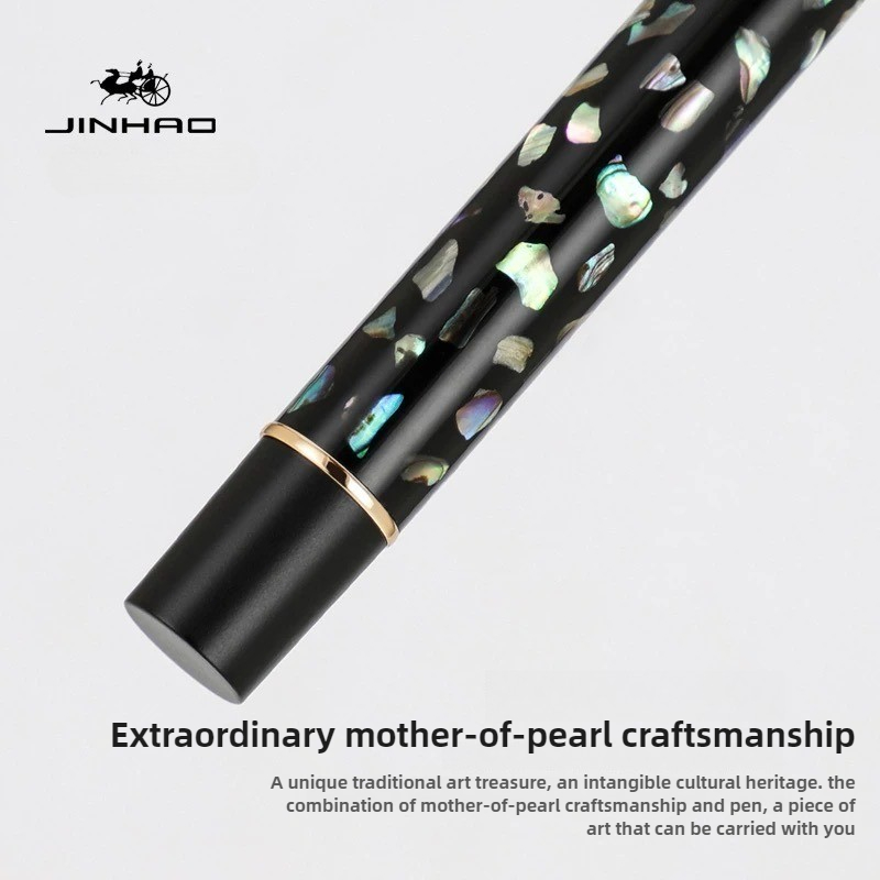 JINHAO 58 Wood / Scrimshaw Fountain Pen Student F EF Nib Ink Pen Calligraphy Pen Stationery School Office Supplies