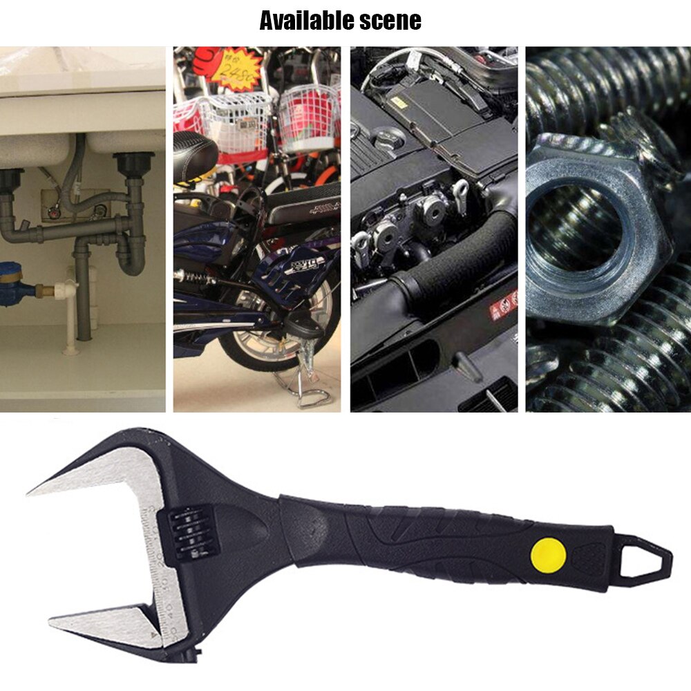 6/8/10/12 inch Adjustable Spanner Multi-function Ratchet Wrench Universal Key Large open end wrench Hand Tools Repair Tools