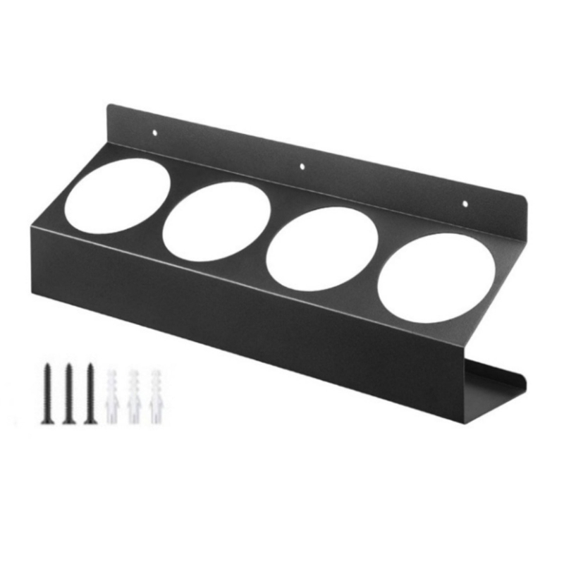 Solution stockage bombes aérosol noires, organisateur peinture polyvalent, porte-bouteille pulvérisation pour les