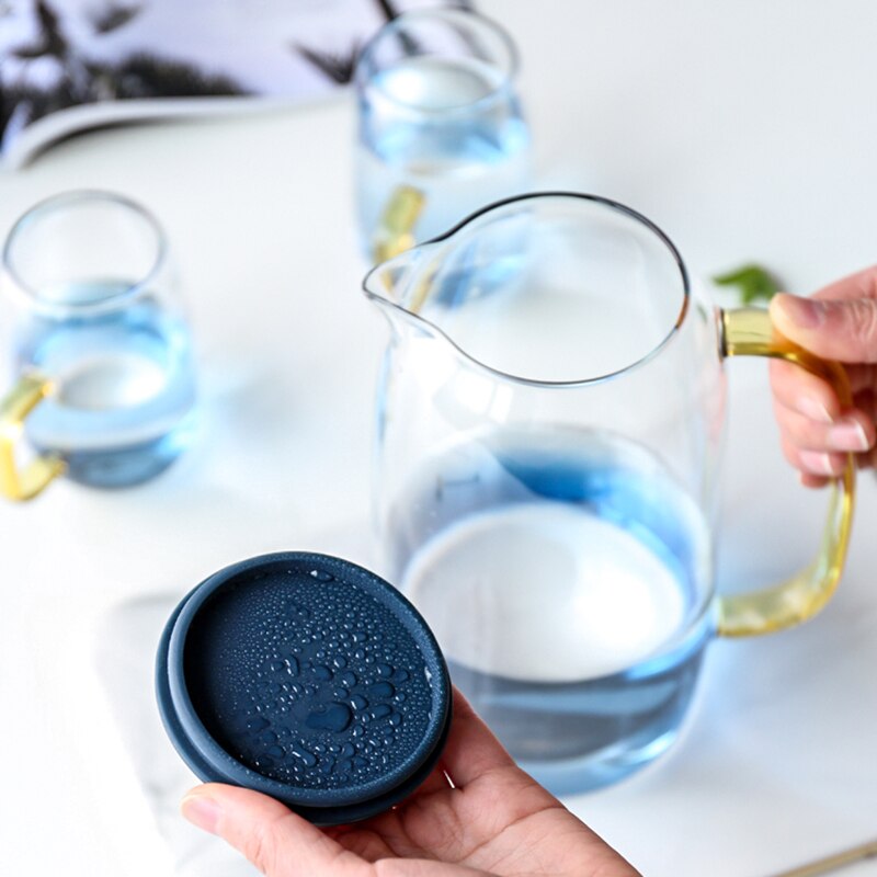 Glass Kettle Set Household Heat-resistant and High-temperature Explosion-proof Cooler Large Capacity Cold Water Teapot