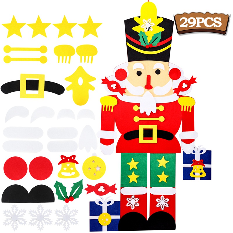 Lapset itse huopa joulukuusi joulukoristeet kotiin navidad vuosi joulukoristeet joulupukin joulupuu: Saksanpähkinäsotilas