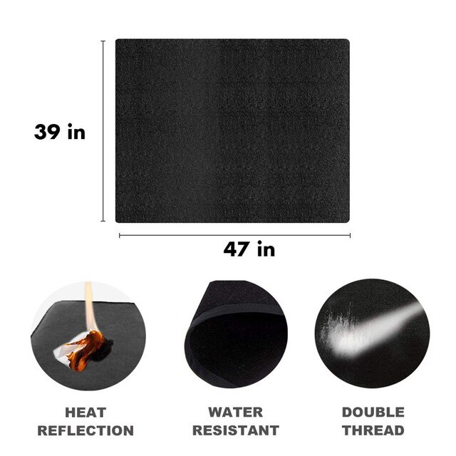 Tappetino Antiaderente Per Barbecue – 40x33 Cm – Riutilizzabile, Resistente Al Calore, Facile Da Pulire – 3 Pezzi - 3
