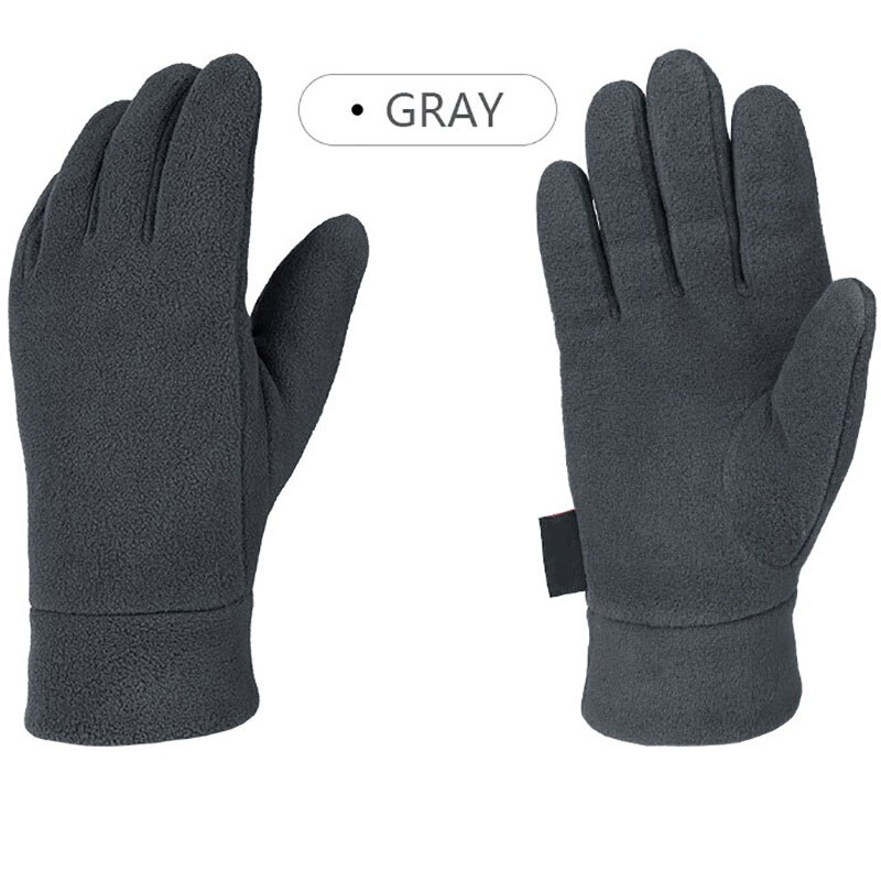 Heren winter lichte full finger thermische sporthandschoenen voor hardlopen, joggen, buitenrijden, fleece handschoenen