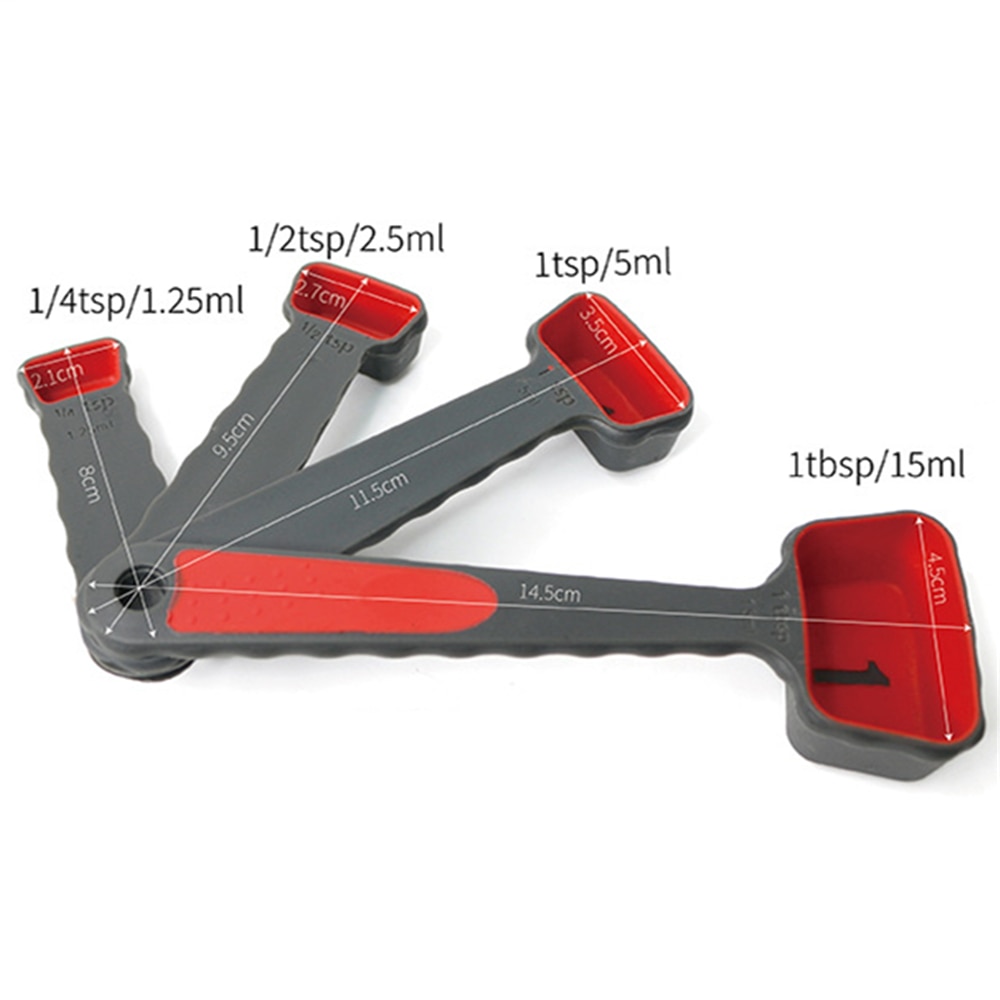 Travel Silicone Measuring Cups and Measuring Spoons Set Collapsible Measuring Cup Portable Measuring Tool