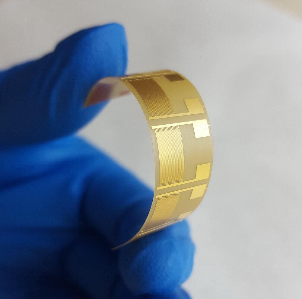 40micron Flexible Interdigital Electrode PI Gas-sensitive Moisture-sensitive Biosensor Chip Capacitor Array Smart Wear