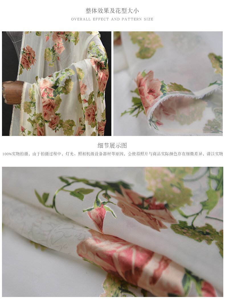 100cm * 135cm elegancka jedwabna wypalenie gaza tkanina 3D kwiatowa jedwabna materiał koronki na suknię ślubną