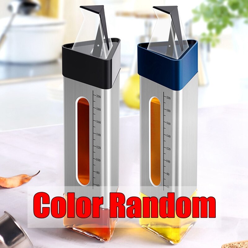 1PC Cooking Seasoning Bottle Olecranon Shape Dispenser Oil Glass Storage Bottle Bottles for Sauce Salad Dressing Kitchen Tool