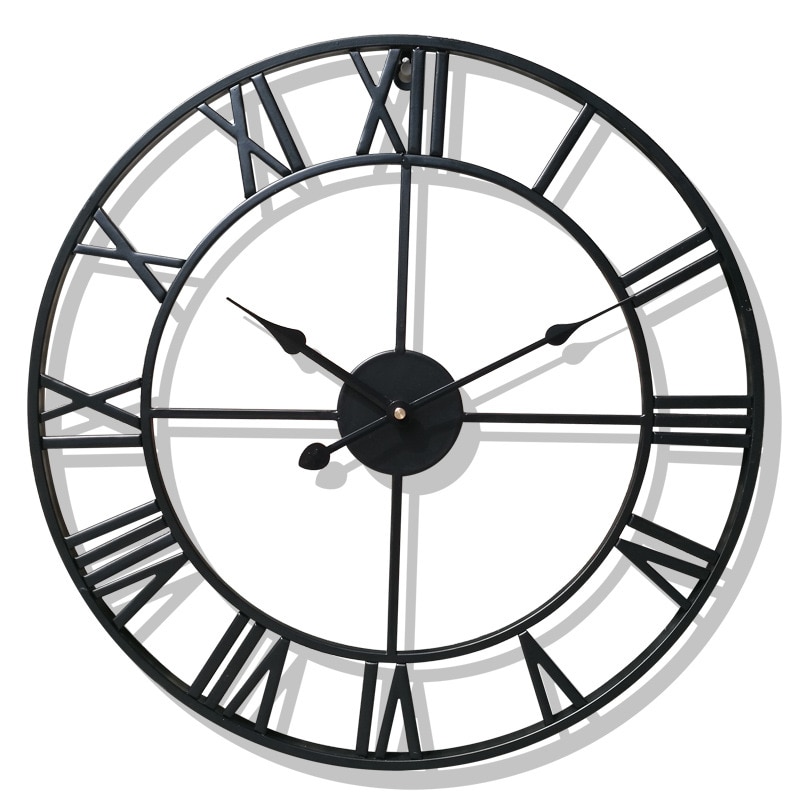 Wall Watch European Style Iron Clock Retro Clock Home Decoration Wall Clock European Retro Style Independent