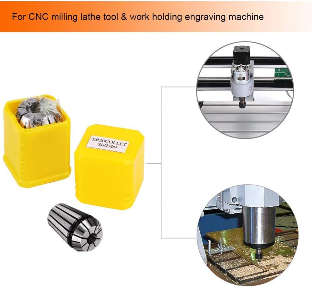 ER20 Accuracy Spring Collet Chuck 1mm-13mm Collet Chuck For CNC Milling Cutter Lathe Tool Spindle Motor Machine