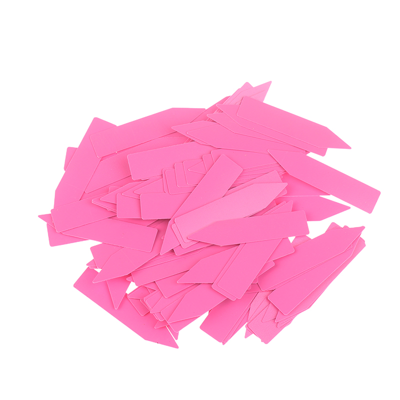 100Pcs Garden Plant Labels Plant Accessories Flower Pots Plastic Plant Tags Nursery Markers Seedling Labels Tray Mark DIY Tools: Lavender