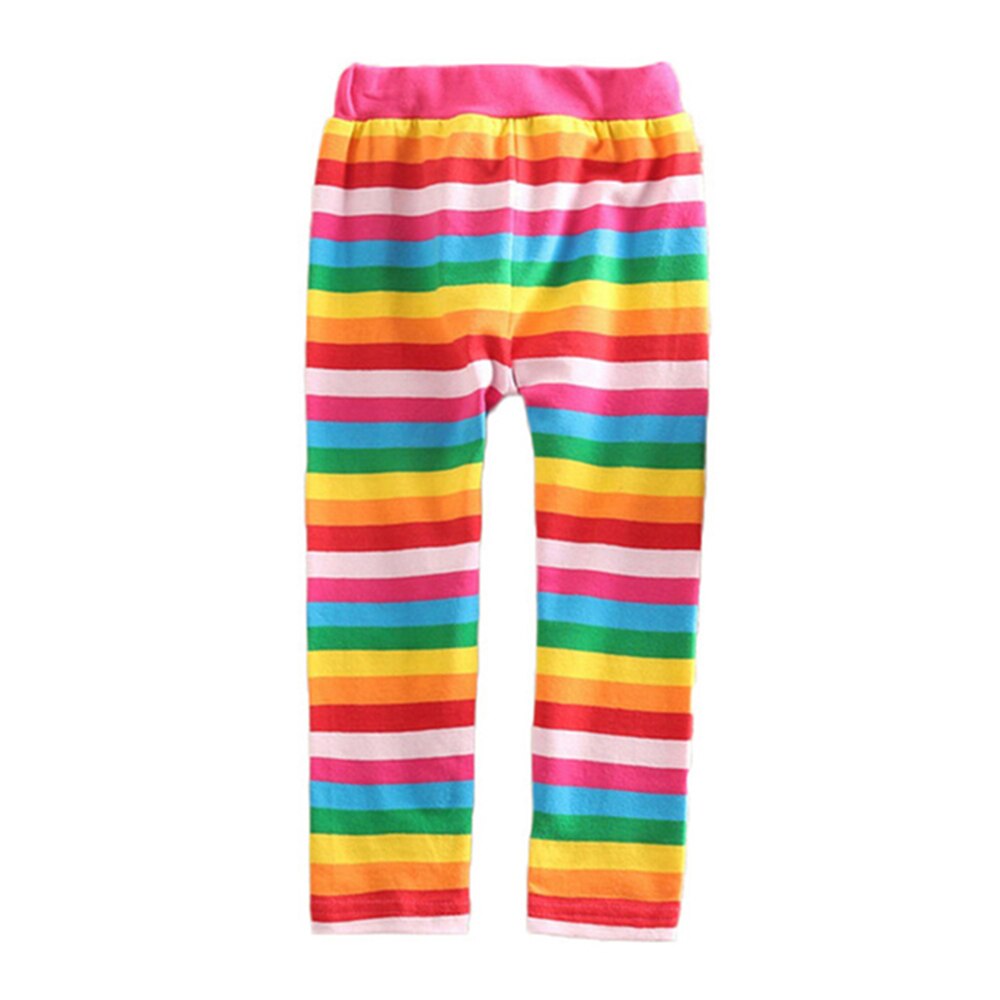 Vikita Meisjes Leggings Voor Kinderen Regenboog Print Casual Potlood Broek Peuters Tieners Skinny Broek Kinderen Broek 3-12 Jaar