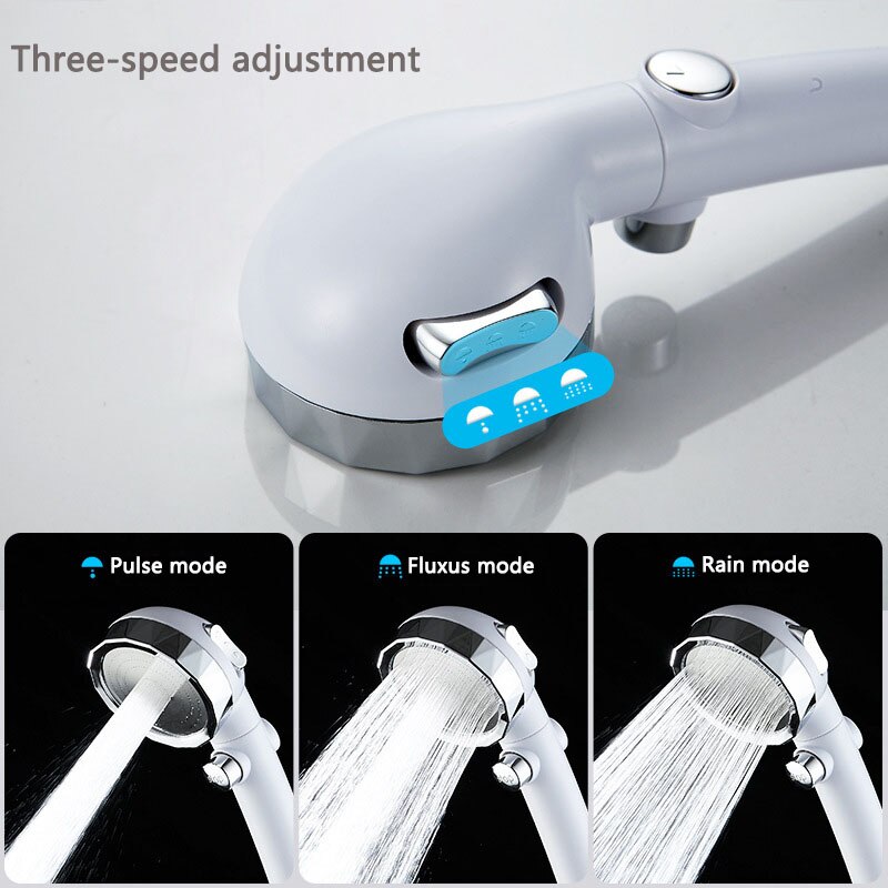 Spa Universal Shower Head High Pressure Rain Bath Showers Adjustable Water Saving Showerhead for Home Hotel Bathroom Head Shower