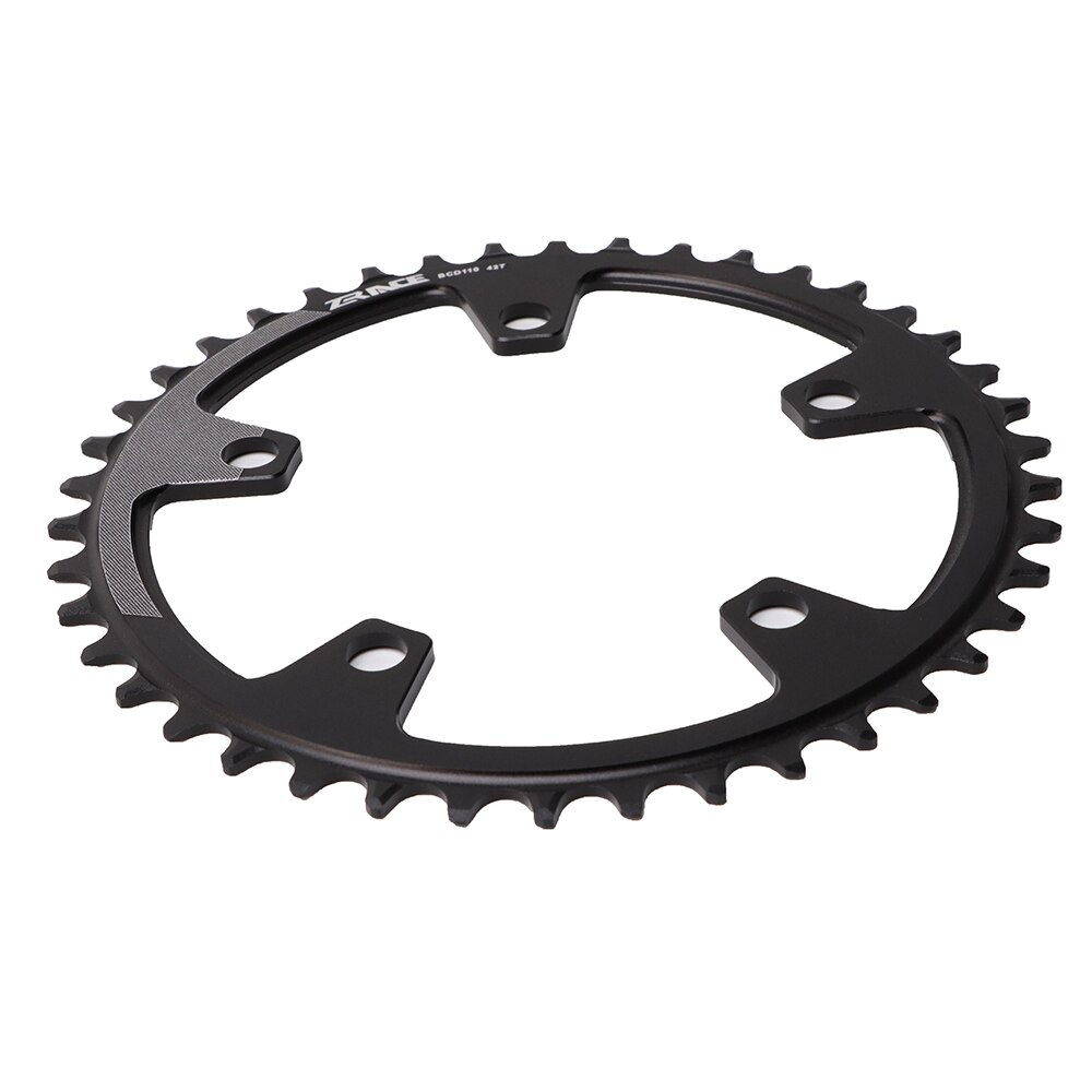 Zrace Racefiets Kettingblad Bcd 110 38T 40T 42T 44T Fiets Kettingwiel Aluminiumlegering Enkele Disc fietsen Accessoires Zwart