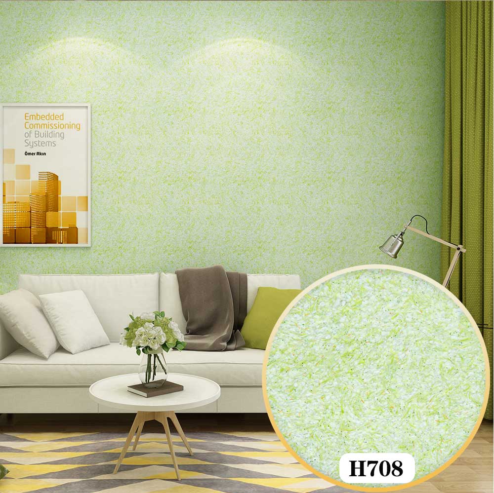 Beishubao H7 Serie Zijde Gips Wandbekleding Materiaal Vloeibaar Behang Eco Diy Voor Interieur Decoratie: H708