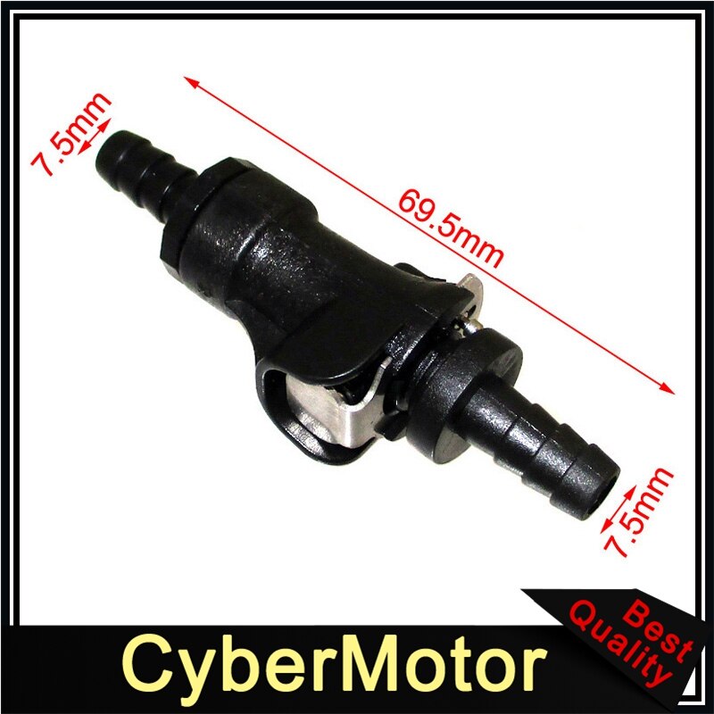 5/16" Gasoline Fuel Line Quick Release Disconnect Coupling For Motorcycle ATV Single Shut Off