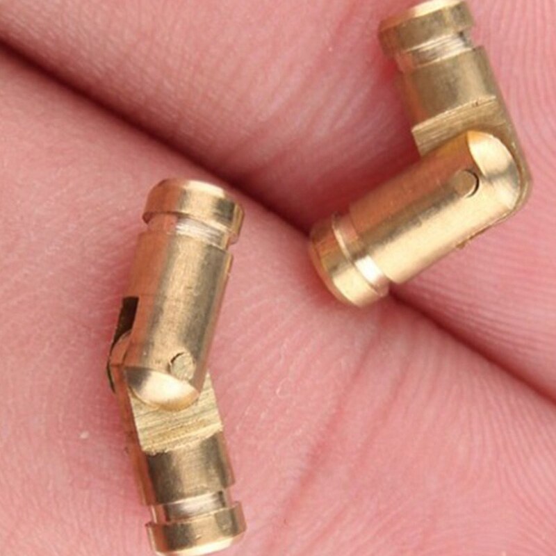-200Pcs Brass Concealed Barrel Hinges Jewelry Wood Boxes Cabinet Invisible Furniture Hinge 4X20mm