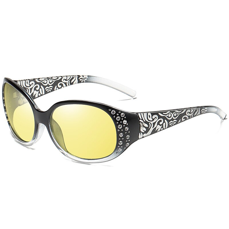Fenchi kvinder nattesyn briller polariserede anti-refleks gule solbriller kørsel nattesyn beskyttelsesbriller til bil vision nocturna