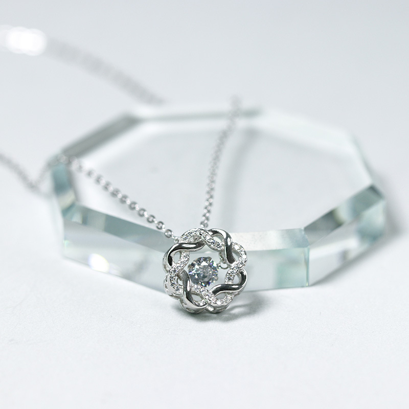 925 Zilveren Ster Smart Ketting Vrouw Holle Out Met Zirkonium Steen Ketting Verklaring Kettingen: Default Title