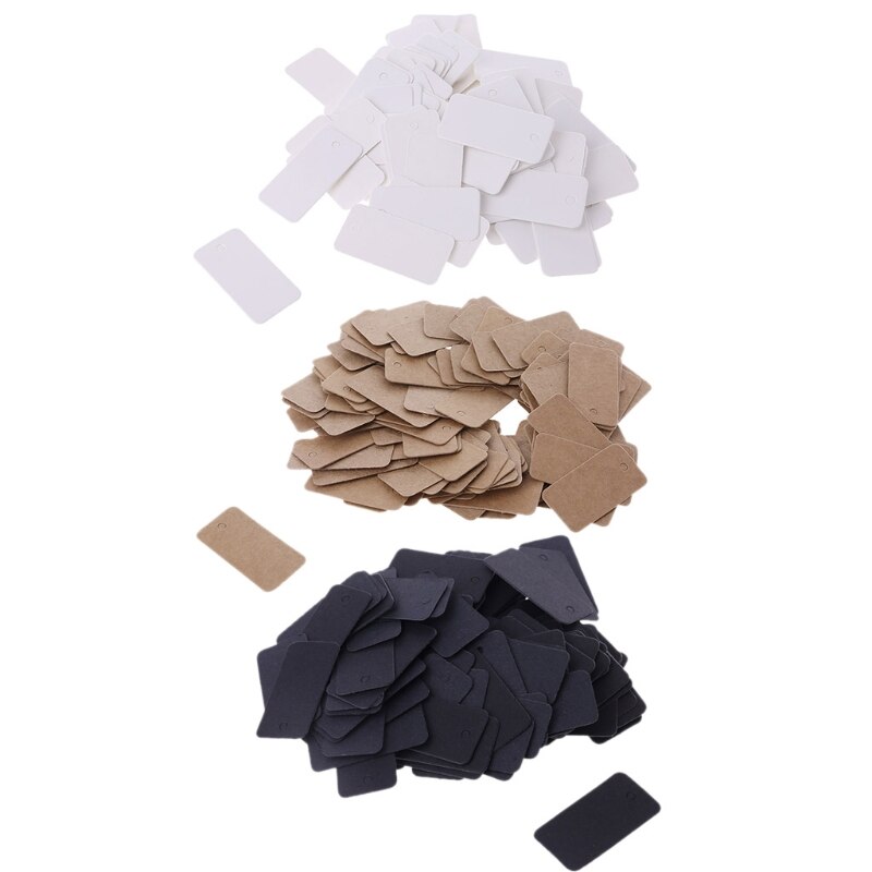 Étiquettes Vintage en papier Kraft pour , étiquettes à suspendre pour bijoux, décor artisanal, 100 pièces