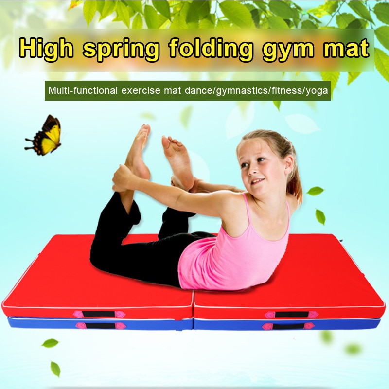 100cm/120cm gymnastikmåtte silikone folde dans folde gymnastik fitness yoga dans yoga mat – Grandado