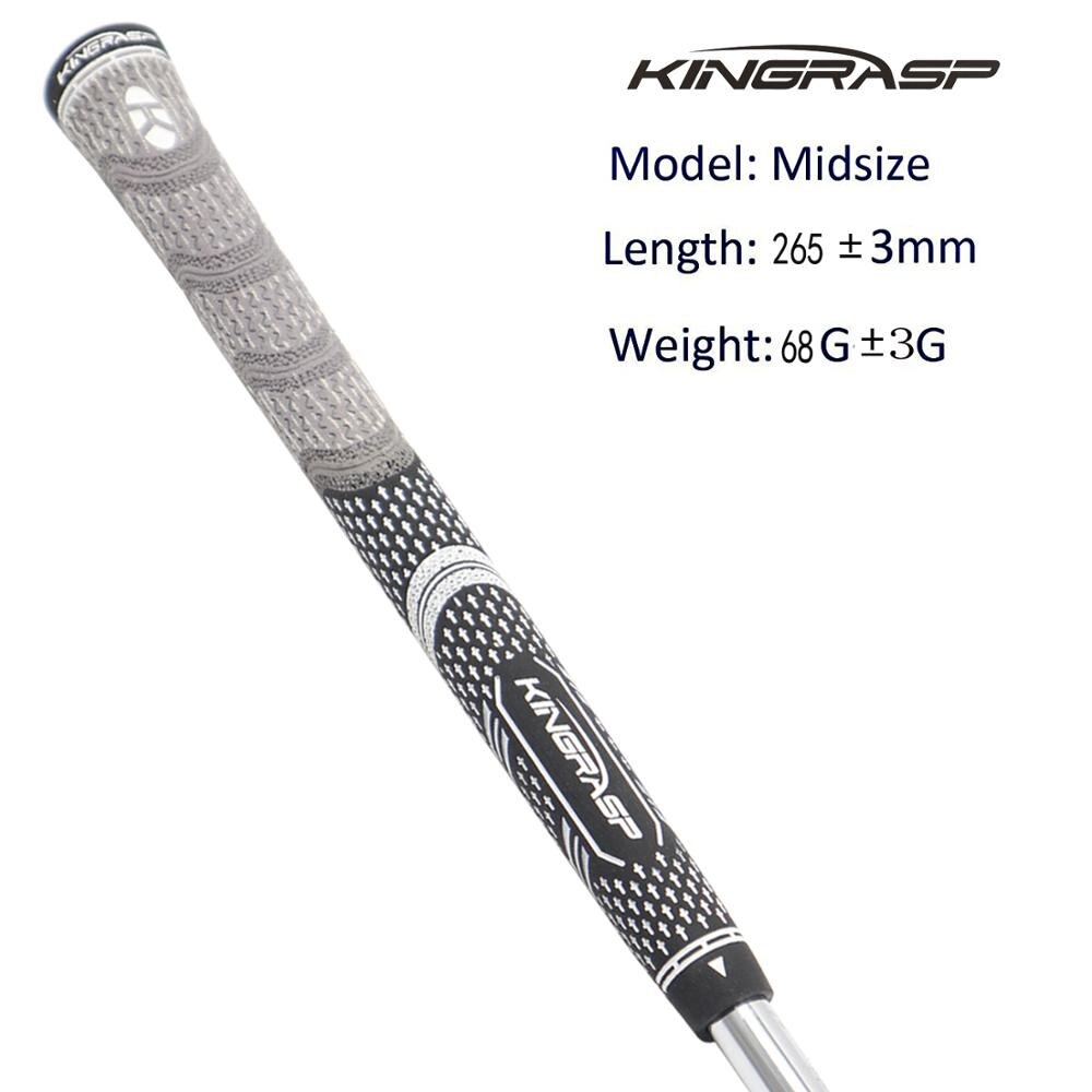 KINGRASP Unisex Golf grips Rubber Golf driver Grips Color mixin 13pcs/lot Golf wood grips: black Midsize