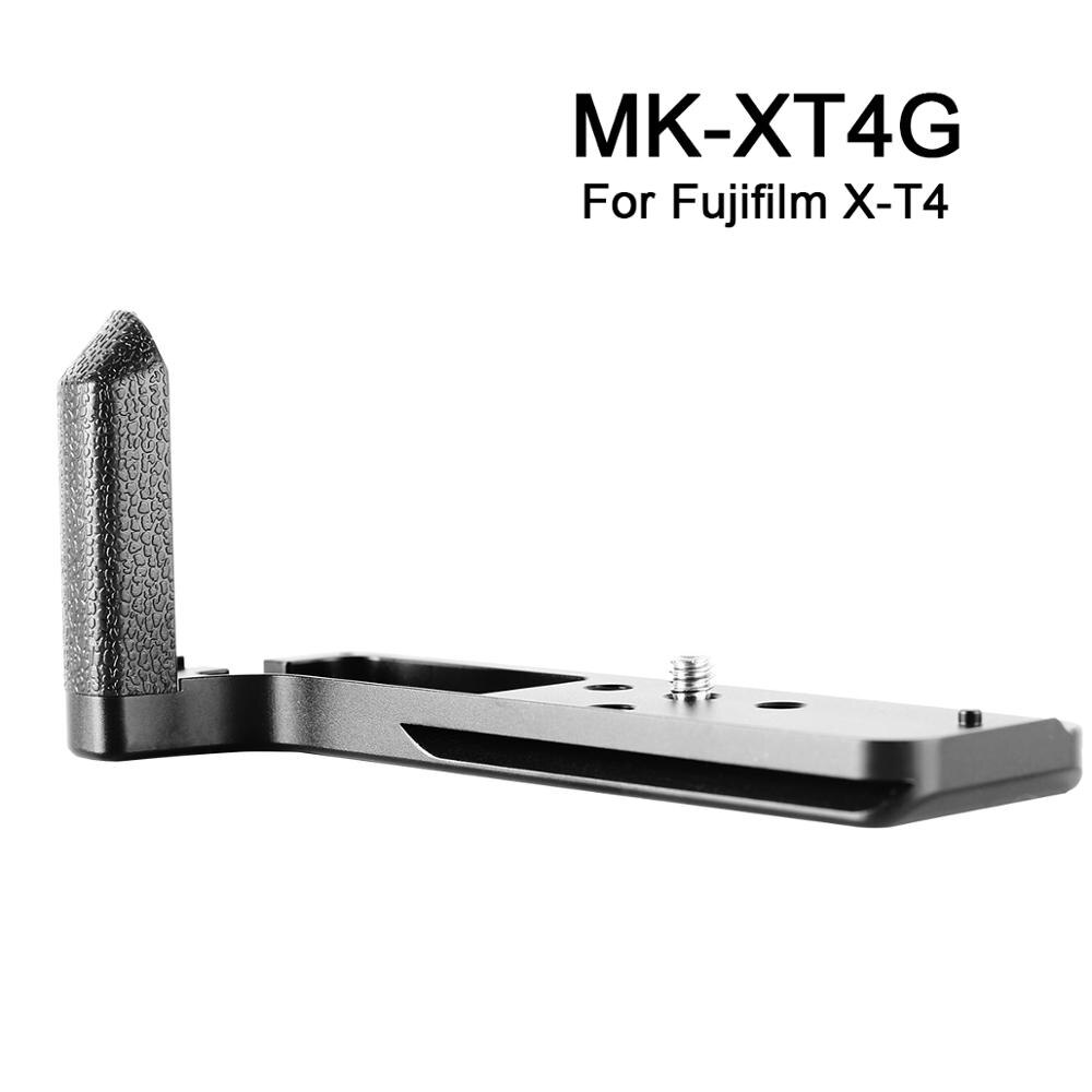 Meike MK-XT4G Aluminum Alloy Hand Grip Quick Release Plate L Bracket for Fujifilm X-T4