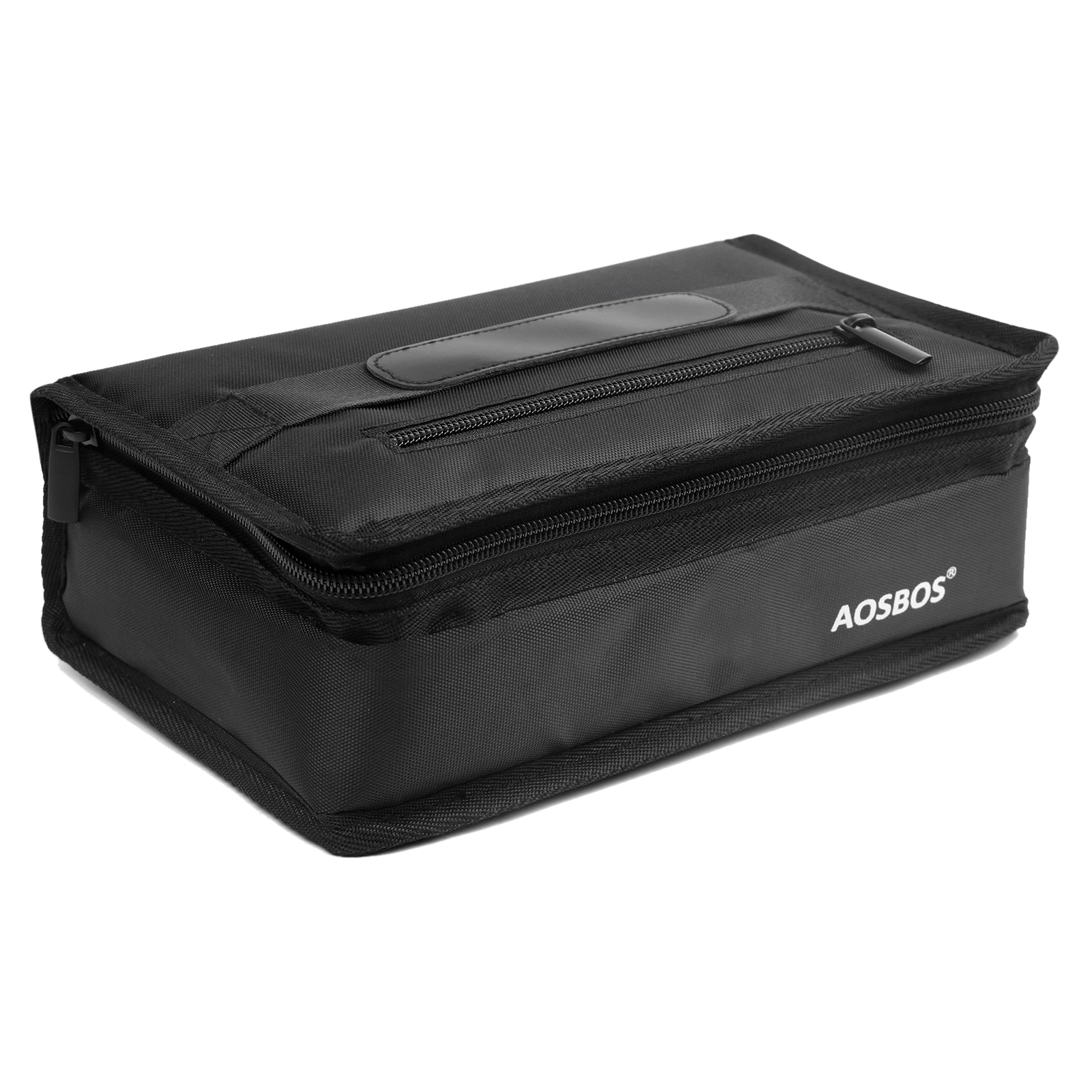 Aosbos-Bolsa de almuerzo de lona con aislamiento cuadrado portátil, bolsa térmica para comida, Picnic, para mujeres, niños y hombres, fiambrera más fresca, 2022