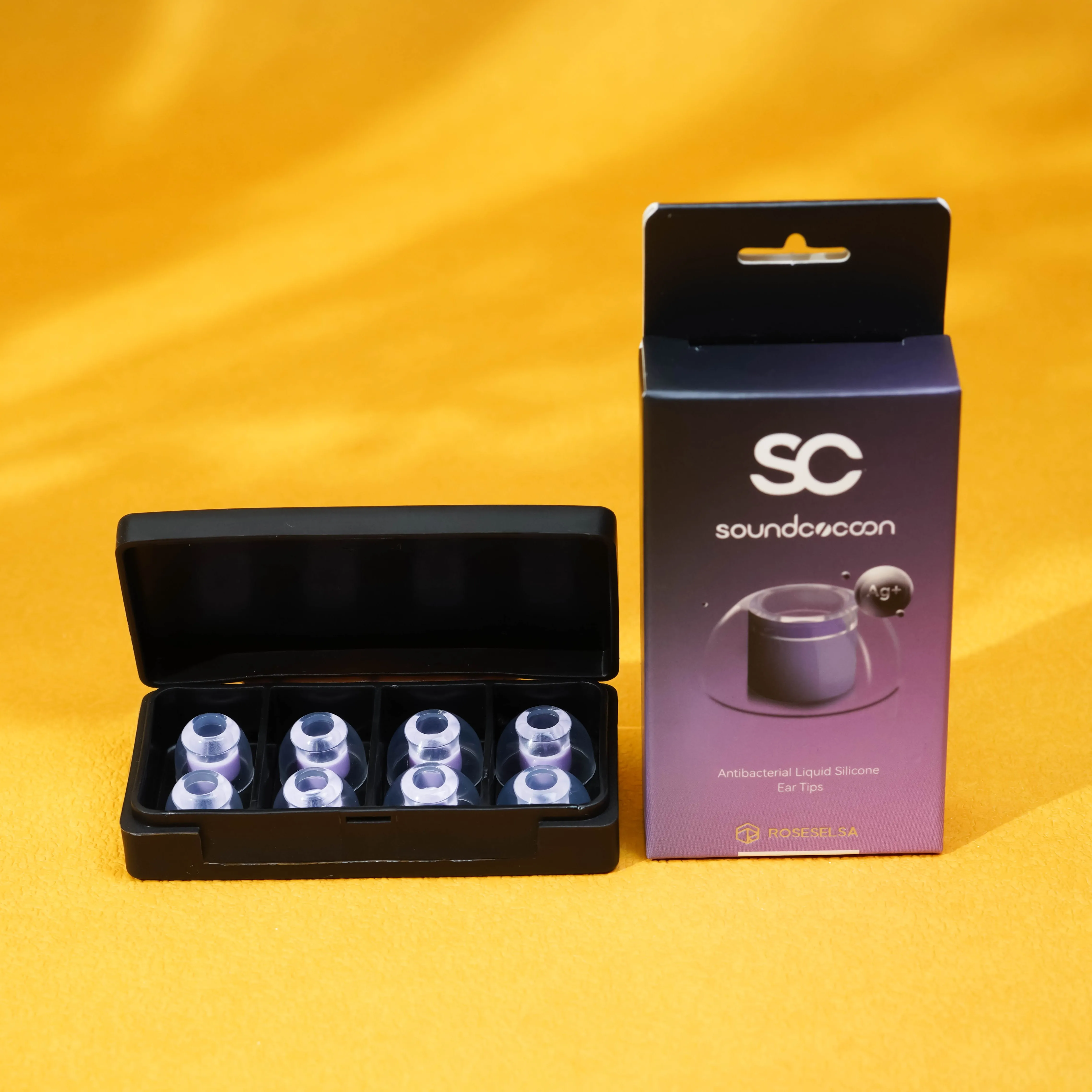 Rose Technics Soundcocoon/SC Liquid Silicone Earphones Eartips For Nozzle 4mm-6mm, Enhanced Bass, Clear Treble Ear Tips For IEMs