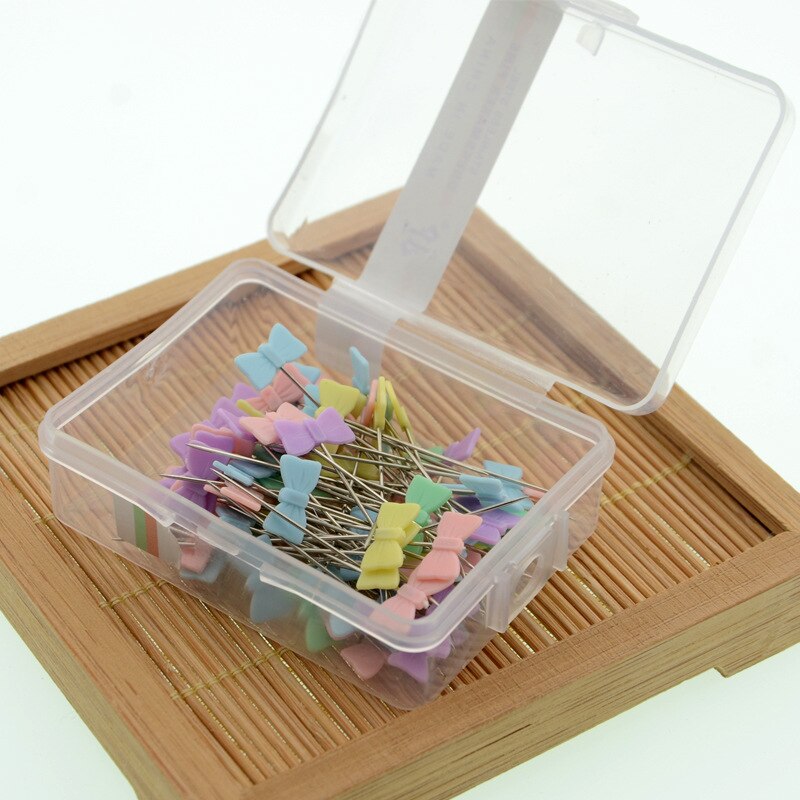 AHB-Alfileres de costura con botón de caja, accesorios de costura, alfileres de retales, materiales de manualidades de arte hechos a mano, 100 piezas: 03