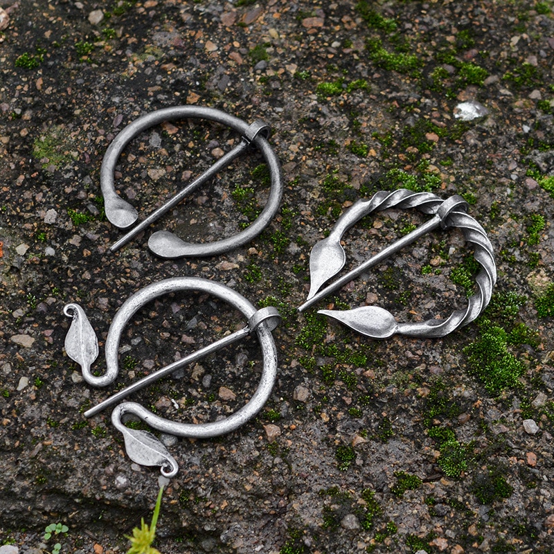 Retro viking geometri sikkerhedsnåle broche samling vintage penannular sjal tørklæde lås kappe pin middelalderlige smykker norse badges