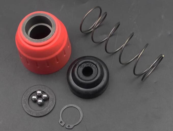 Electric Hammer Head Set - Adjustable Spring, Quadrilateral Clamp, Rubber Cap, Impact Drill Sleeve, Threaded Iron Front Cove: Khaki