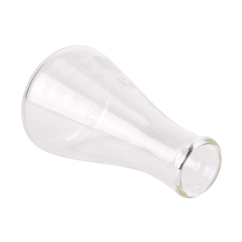 50ml tieteellinen turvallinen lasitavarat laboratorio koulun tutkimus tarjonta lasi erlenmeyer pullo kirkas lasi lab erlenmeyerpullo