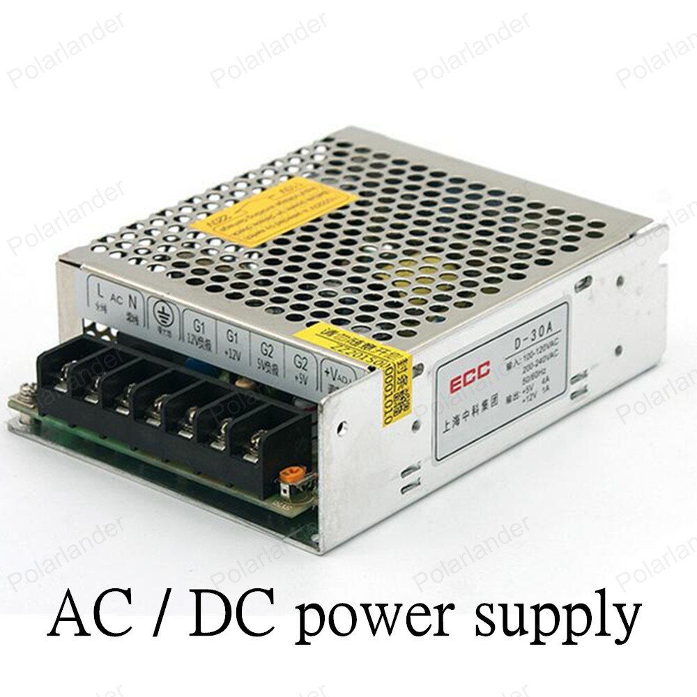 Aluminium shell Hoge Power Verlichting Transformers AC/DC 12 V 30 W dual output voeding led strip licht schakelende adapter