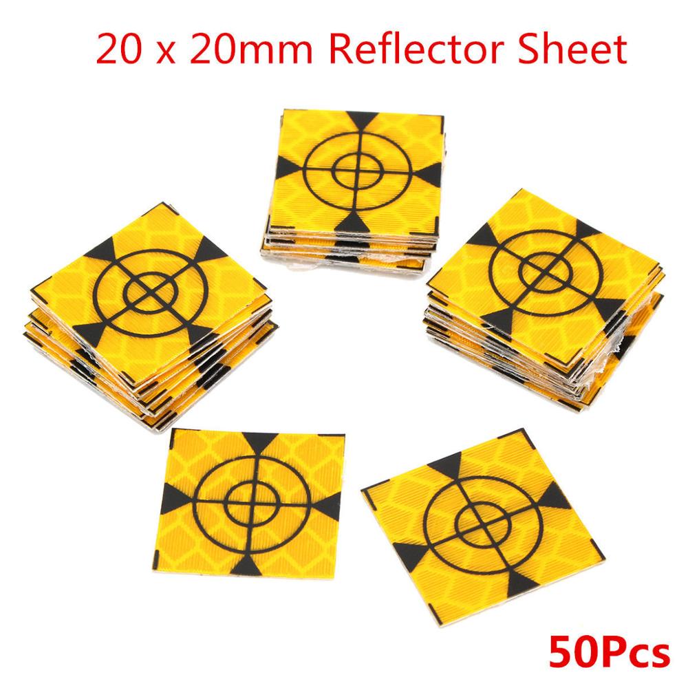 100 st reflektorark 20 x 20mm reflekterande tejpmål som används i stor utsträckning i enginee