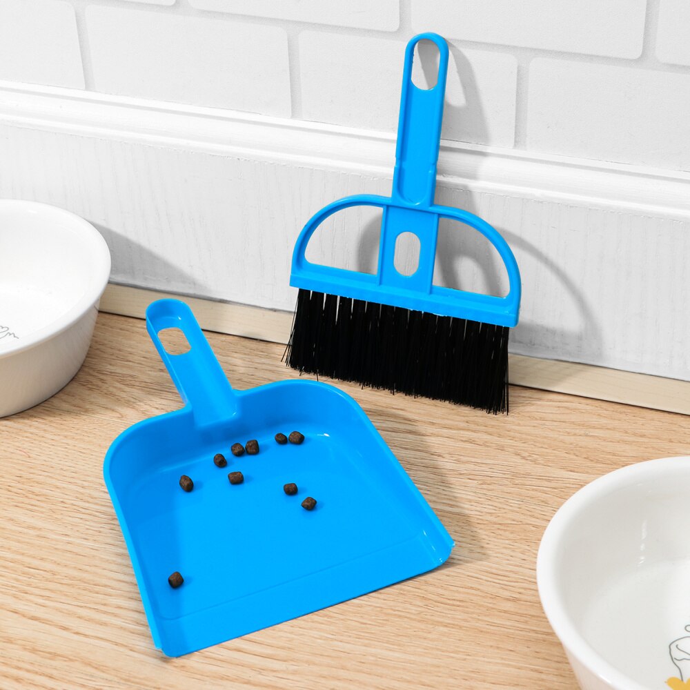 1 Set Stoffer En Blik Praktische Mini Kooi Cleaner Cleaning Tool Schoonmaakproducten Voor Cavia Katten