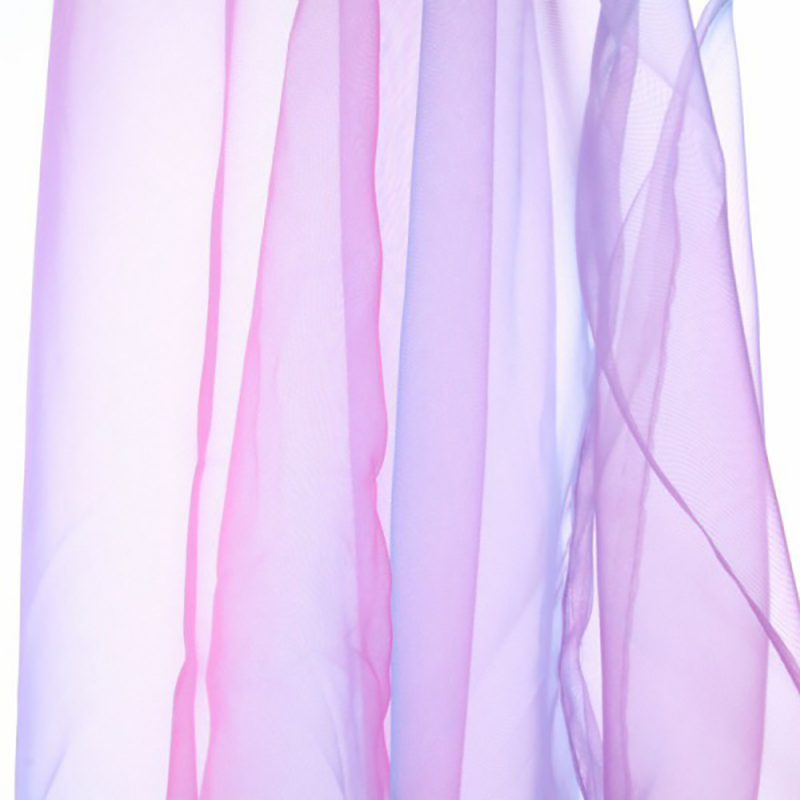 Enfärgad voile skir gardin panel fönstergardiner 100*200cm rosa gula: No13