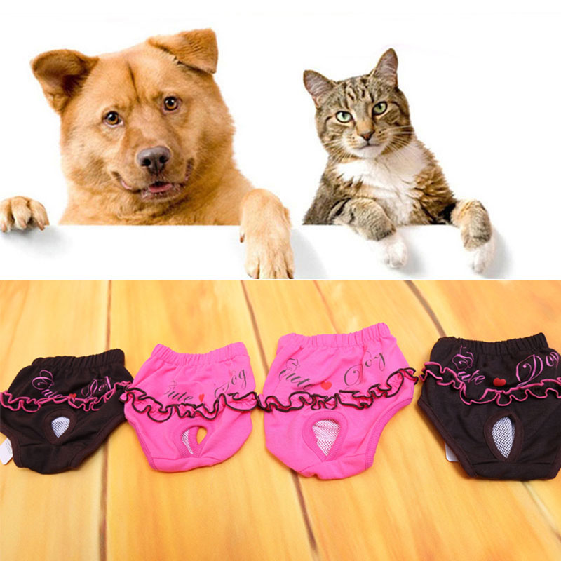 Breathable Pet Physical Pant Sanitary Colorful Pet Dog Panties Puppy Shorts Lovely Dog Diapers Safety Dog Underwear