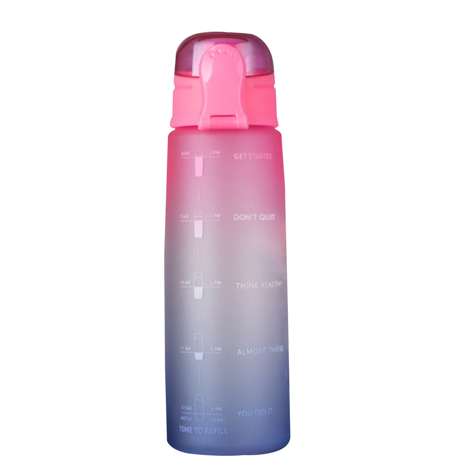 Sport Bottle Innovative Motivational 32OZ Space Cup Portable 1L water bottle with The spring-loaded dust cap for Cycling sports: D
