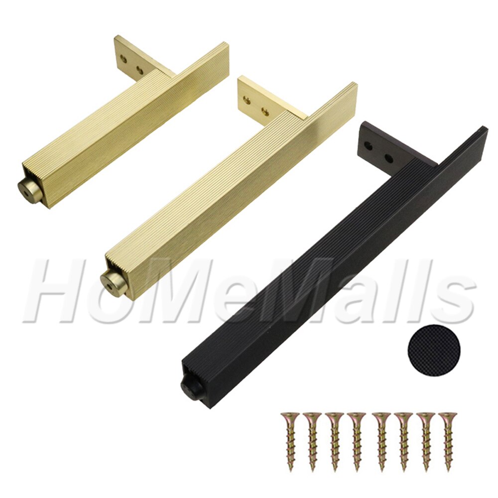 1pc Aluminium Alloy Furniture Legs For Sofa Leg Tea Table Support Leg Cabinet Foot Metal Furniture Feet Hardware Black Gold