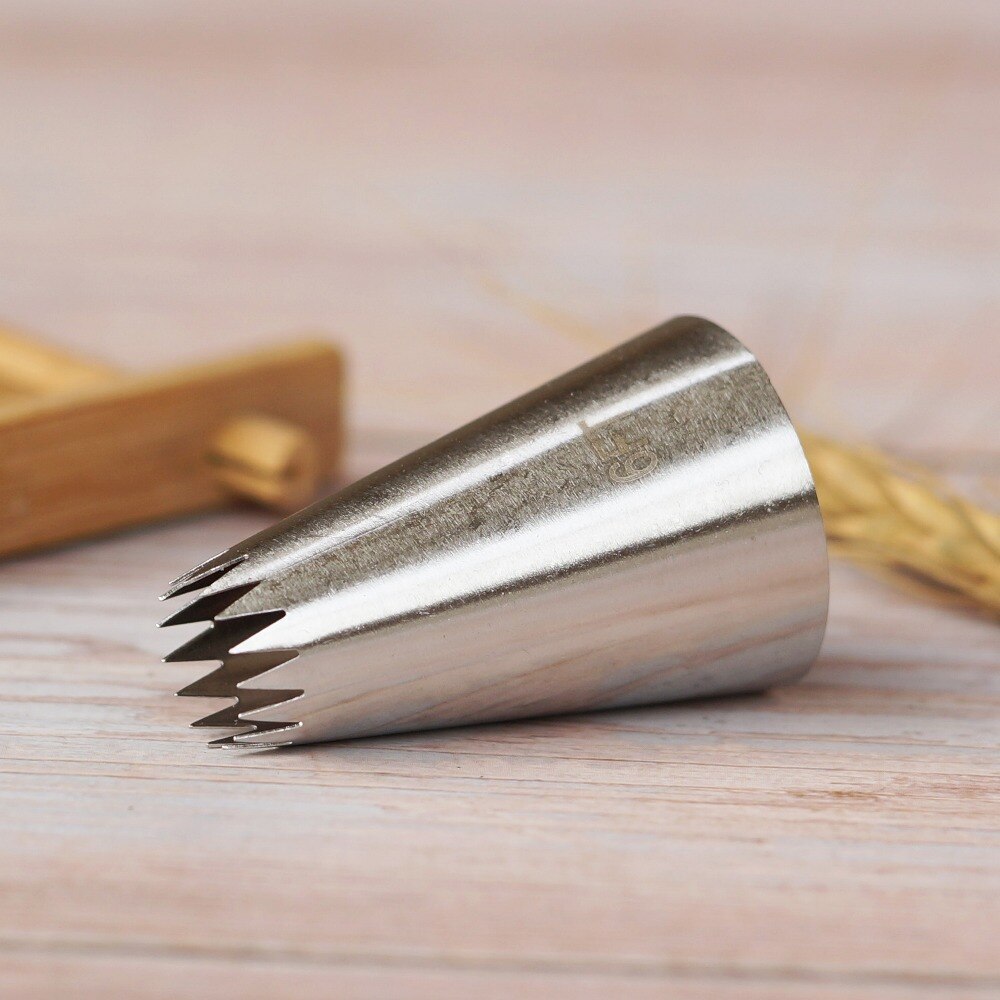 # 6FT Grote Size Open Star Piping Nozzle Cake Decorating Pastry Icing Tips Bakvormen Keuken Cookies Gereedschap Rvs