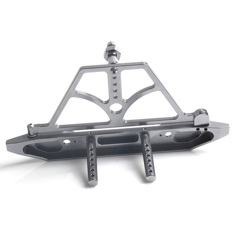 Scx 10 cnc-gefräster heckstoßstangen-frontbügel mit reserveradhalterung und schäkeln für rock crawler rc truck scx 10 ii jeep wrangler