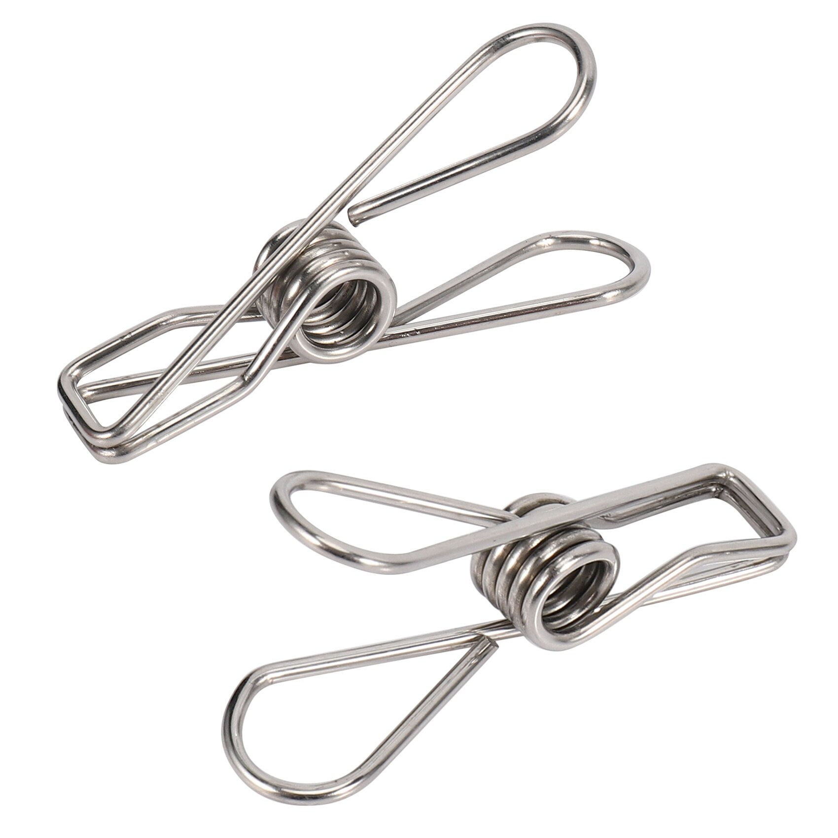 24 Pcs Stainless Steel Wire Clip, Multi-Function Clip, Utility Clip Pins Hanging Clip Office Fastener, Metal Wire Clip for Cl