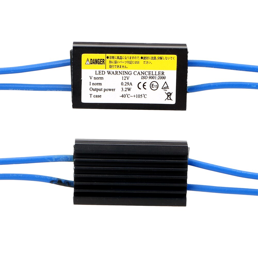 LEEPEE OCB Load Resistor Car LED Decoder T10 12V 2Pcs Car Lights NO Error Canbus Cable Warning Canceller Decoder
