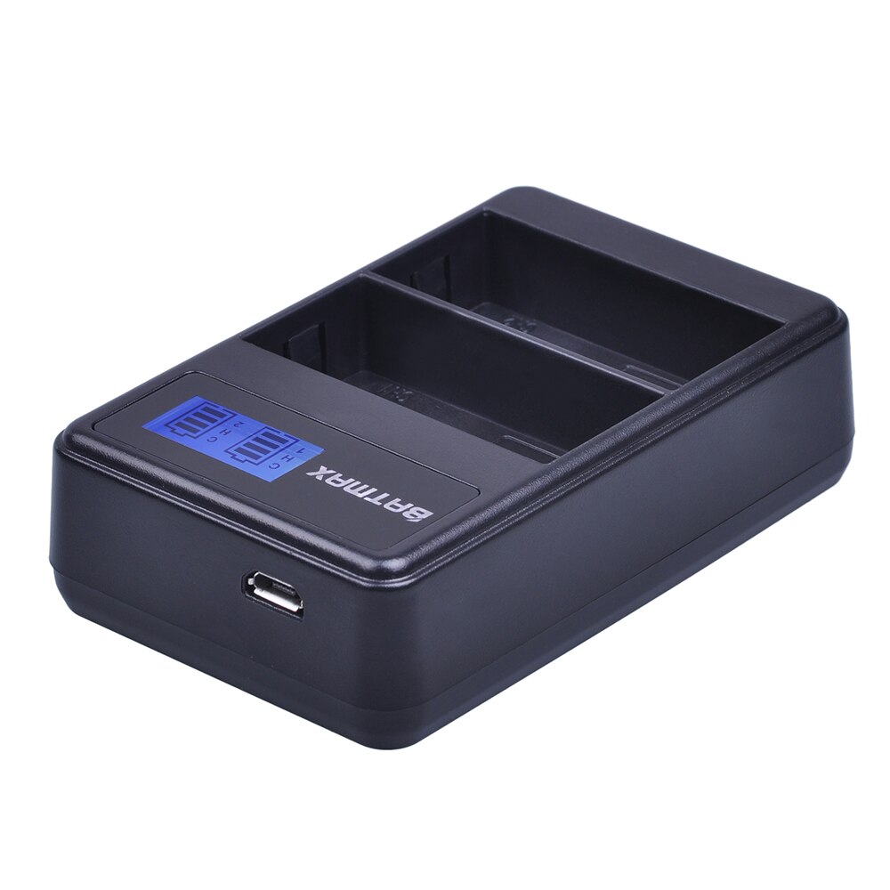 Batmax 2 pièces 1800mAh BLH-1 BLH1 caméra Batteries Accu + LCD double USB chargeur pour Olympus EM1-2 EM1 Mark 2 caméras