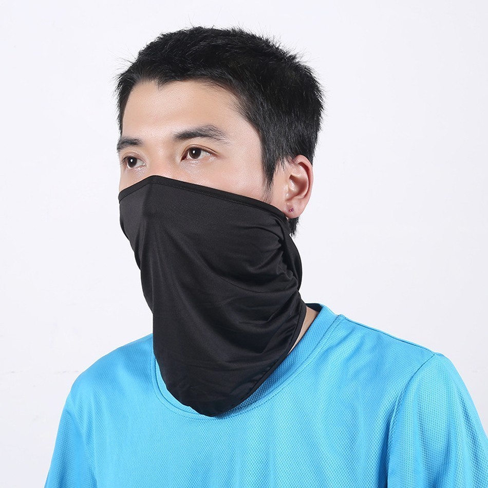 Máscara facial de ciclista de Lycra a prueba de polvo para hombres y mujeres, sombrero para bicicleta, motociclismo, protector facial, cinta para la cabeza antiviento