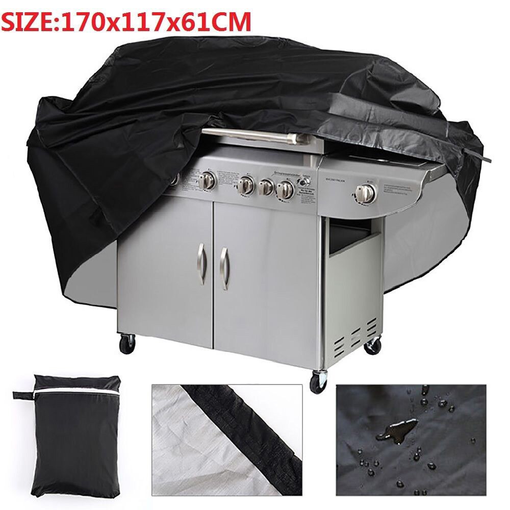 Extra Large BBQ Cover For Picnic Waterproof BBQ Heavy Duty Waterproof Rain Snow Barbeque Grill Protector Y504