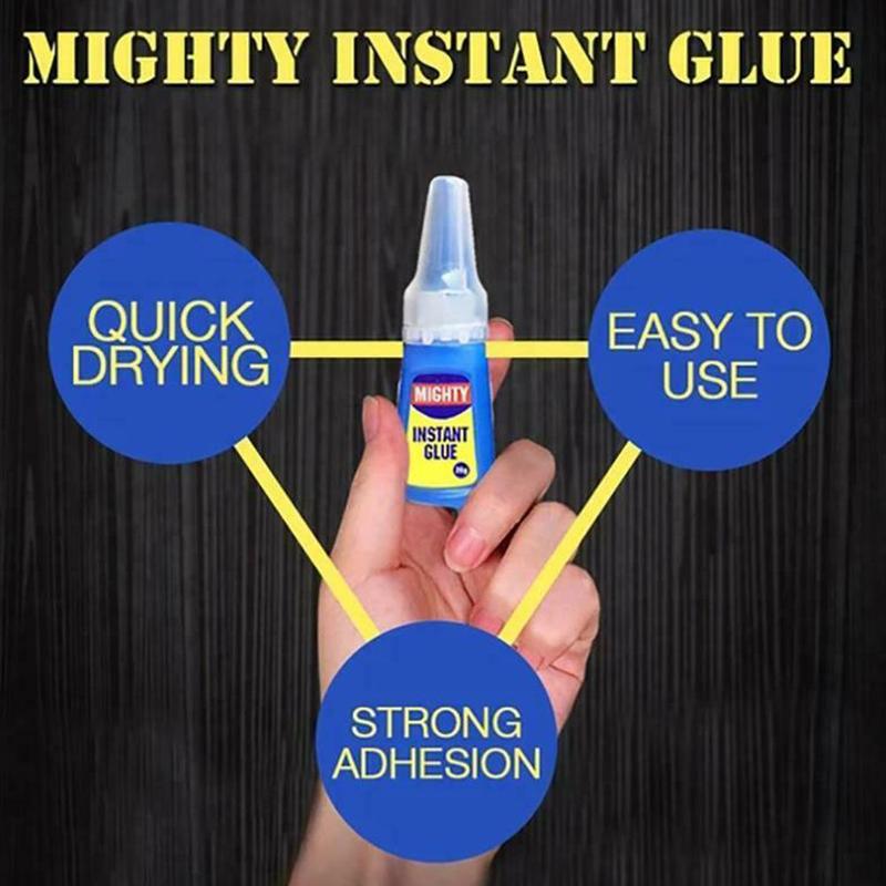 1 PCS Mighty Instant Glue Rapid Fix Fast Adhesive Stronger Super Glue Multi-Purpose Nail Art Handmade Wood Products