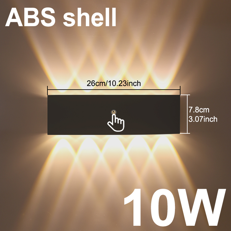 Mur LED lampe murale intérieure haut et bas lumière chambre salon escaliers éclairage charge sans câble enfichable: 4000k / green