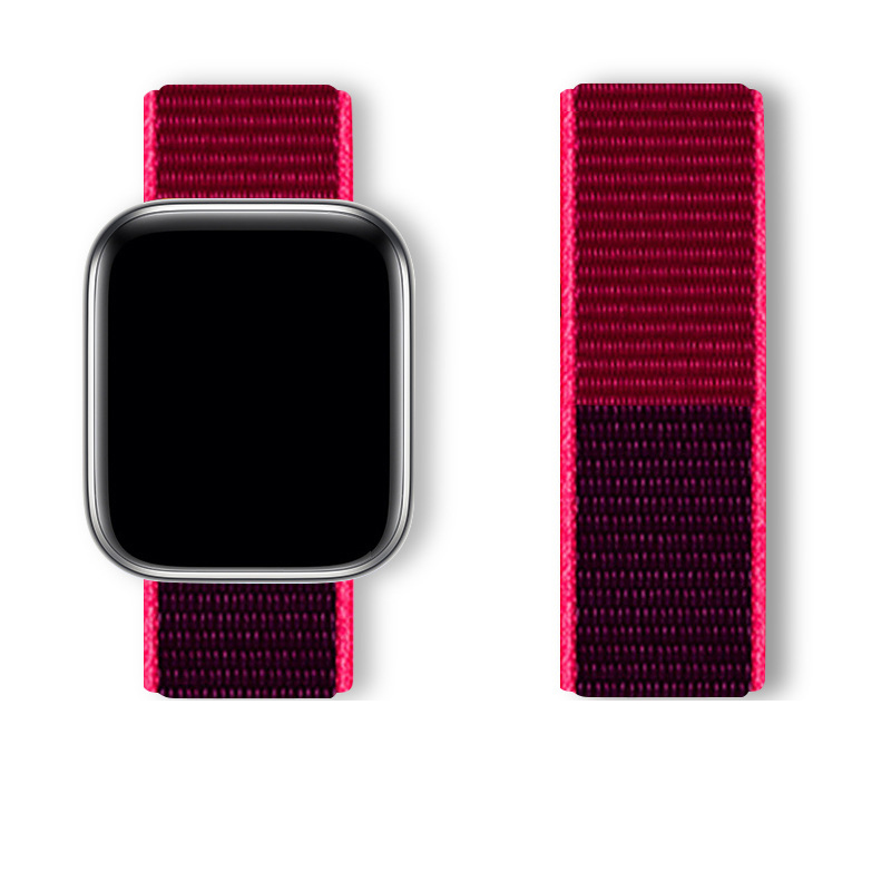 Correa de nailon para Apple Watch Band Ultra 9 8 7 SE 6 5 3 38MM 42MM 40MM 44MM accesorio para reloj inteligente pulsera iWatch serie 45MM 41MM: XXL / Azul oscuro negro
